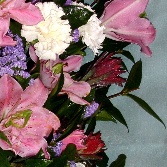 Pink lilly faux bouquet F B 4